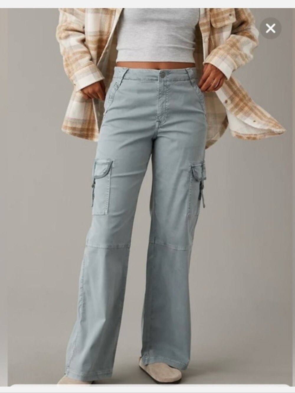 American Eagle wide leg cargo Pants